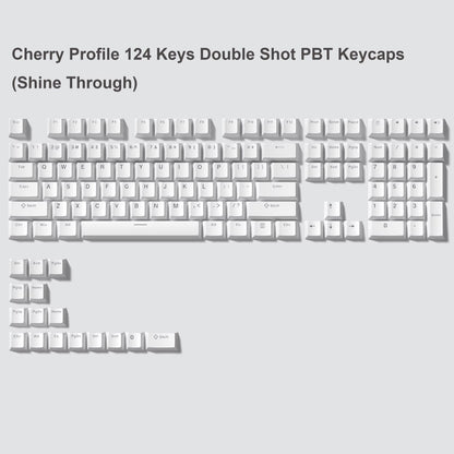 168 Keys Double Shot PBT Keycap Custom Keycap Cherry Profile Keyboard Keycaps for Cherry Gateron MX Switches Gaming Keyboard