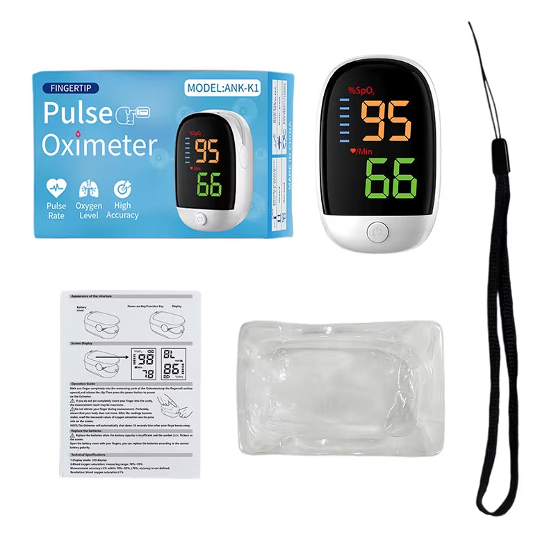 LK89 Finger Pulse Oximeter Medical Portable Blood Oxygen Oxymetre Heart Rate Saturation Meter OLED Oximetro De Dedo LED Display