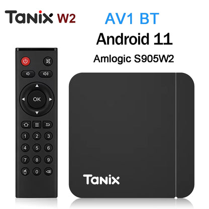 Original  W2 Android 11 TV Box Amlogic S905W2 2G/16G AV1 BT TVBOX 2.4G&5G Dual Wifi 4K HD Set Top Box 4G/64G Media Player