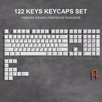 168 Keys Double Shot PBT Keycap Custom Keycap Cherry Profile Keyboard Keycaps for Cherry Gateron MX Switches Gaming Keyboard