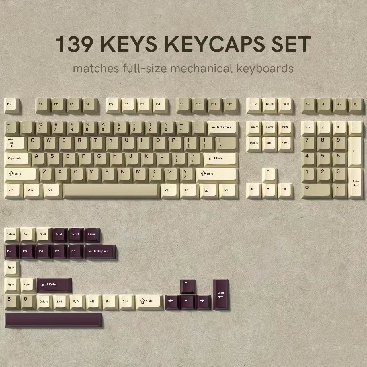 168 Keys Double Shot PBT Keycap Custom Keycap Cherry Profile Keyboard Keycaps for Cherry Gateron MX Switches Gaming Keyboard