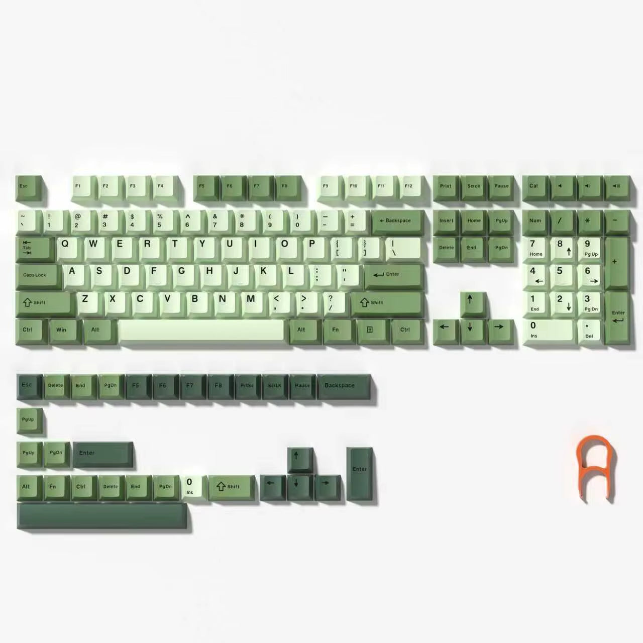 168 Keys Double Shot PBT Keycap Custom Keycap Cherry Profile Keyboard Keycaps for Cherry Gateron MX Switches Gaming Keyboard