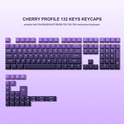 168 Keys Double Shot PBT Keycap Custom Keycap Cherry Profile Keyboard Keycaps for Cherry Gateron MX Switches Gaming Keyboard