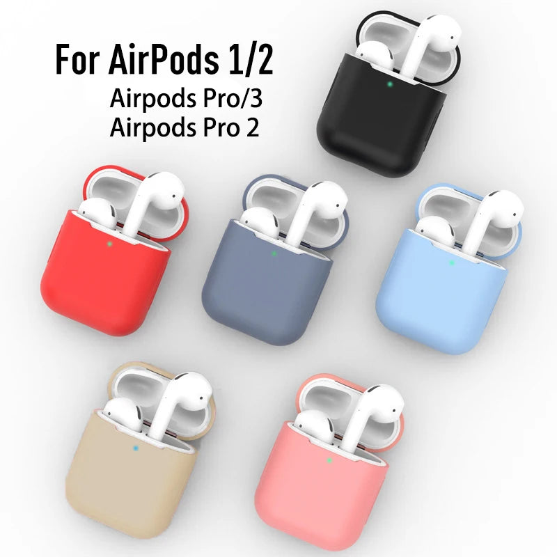 Silicone Earphone Cases for Airpods 4 1/2, Airpods 3 Case Headphones Case Protective Case for Apple Airpods Pro 2 Airpods Covers